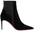 Order (W) Christian Louboutin Velvet Suede Chelsea Boots 8.5cm 'Hitam' 1230542BK01