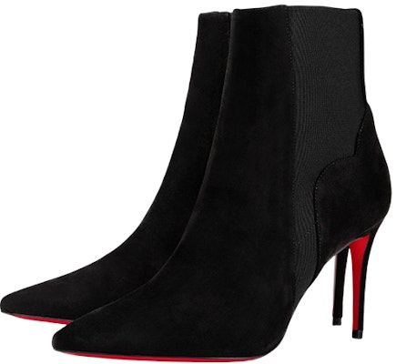 (Women) Christian Louboutin Velvet Suede Chelsea Boots 8.5cm 'Black' 1230542BK01 Lookbook (Women) Christian Louboutin Velvet Suede Chelsea Boots 8.5cm 'Black' 1230542BK01