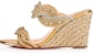 (Women) Christian Louboutin Wedge Sandal 'Gold' 3190549G001