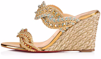 Buy (W) Christian Louboutin Sandal Wedges 'Gold' 3190549G001