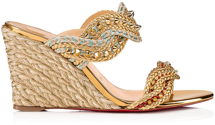 (Women) Christian Louboutin Wedge Sandal 'Gold' 3190549G001 Order (Women) Christian Louboutin Wedge Sandal 'Gold' 3190549G001