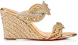 Order (Women) Christian Louboutin Wedge Sandal 'Gold' 3190549G001