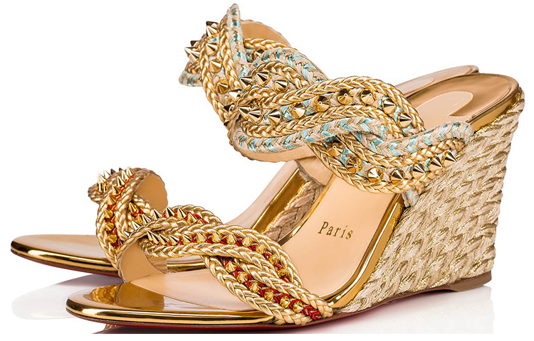 Lookbook (W) Sandalia de Cuña Christian Louboutin 'Dorado' 3190549G001