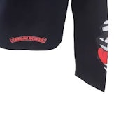 (W) Chrome Hearts 黑色字母印花長袖圓領T恤 CH-200342 Purchase (W) Chrome Hearts 黑色字母印花長袖圓領T恤 CH-200342