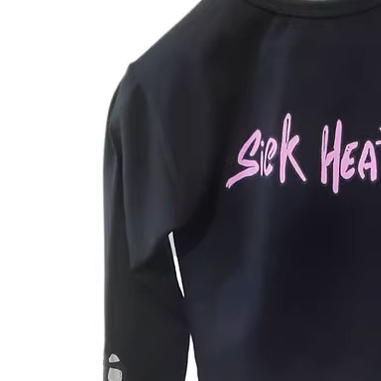 Sizing (W) Chrome Hearts 黑色字母印花長袖圓領T恤 CH-200342