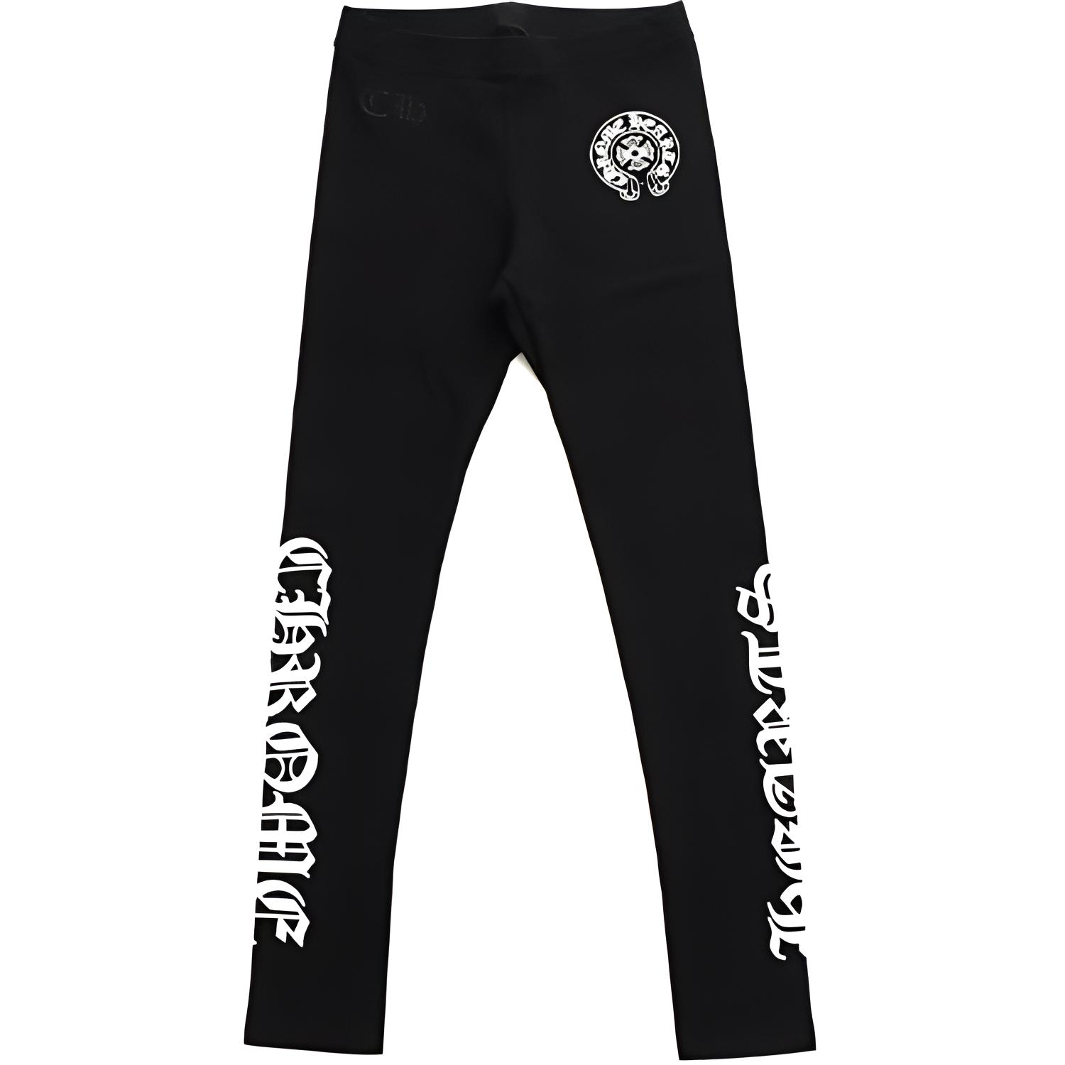 (Women) Chrome Hearts  Black Monogram Printed Leggings CH-401