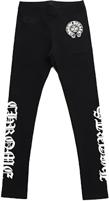 (W) Chrome Hearts Legging Hitam Monogram Cetak CH-401 Buy (W) Chrome Hearts Legging Hitam Monogram Cetak CH-401