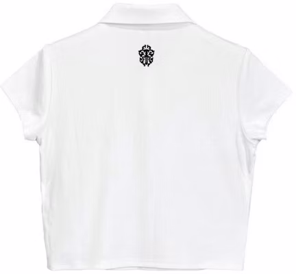 (W) Chrome Hearts 白色刺繡短袖鈕扣Polo衫。 CH-033046213 Lookbook (W) Chrome Hearts 白色刺繡短袖鈕扣Polo衫。 CH-033046213