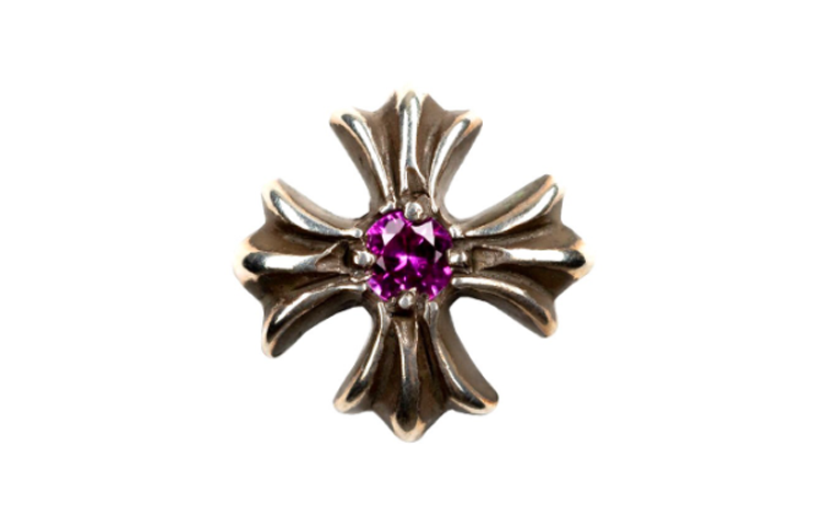 Order (W) クロムハーツ クロスデザイン 925シルバー サファイアピアス レディースシルバー Ch000914