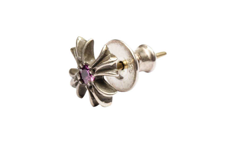 Shop (W) クロムハーツ クロスデザイン 925シルバー サファイアピアス レディースシルバー Ch000914