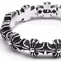 Shop (W) Chrome Hearts 十字戒指 - 銀色 4022A