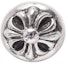 Buy (Women) Chrome Hearts Cross Silver Round Earrings for Women CH-ED-253