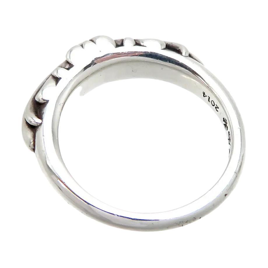 Shop (W) 크롬하츠 각인 로고 메탈 반지 실버 쥬얼리 ch-bb-f1