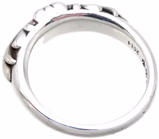 Shop (W) Chrome Hearts 銀戒指 雕刻標誌 金屬飾品 925純銀 ch-bb-f1