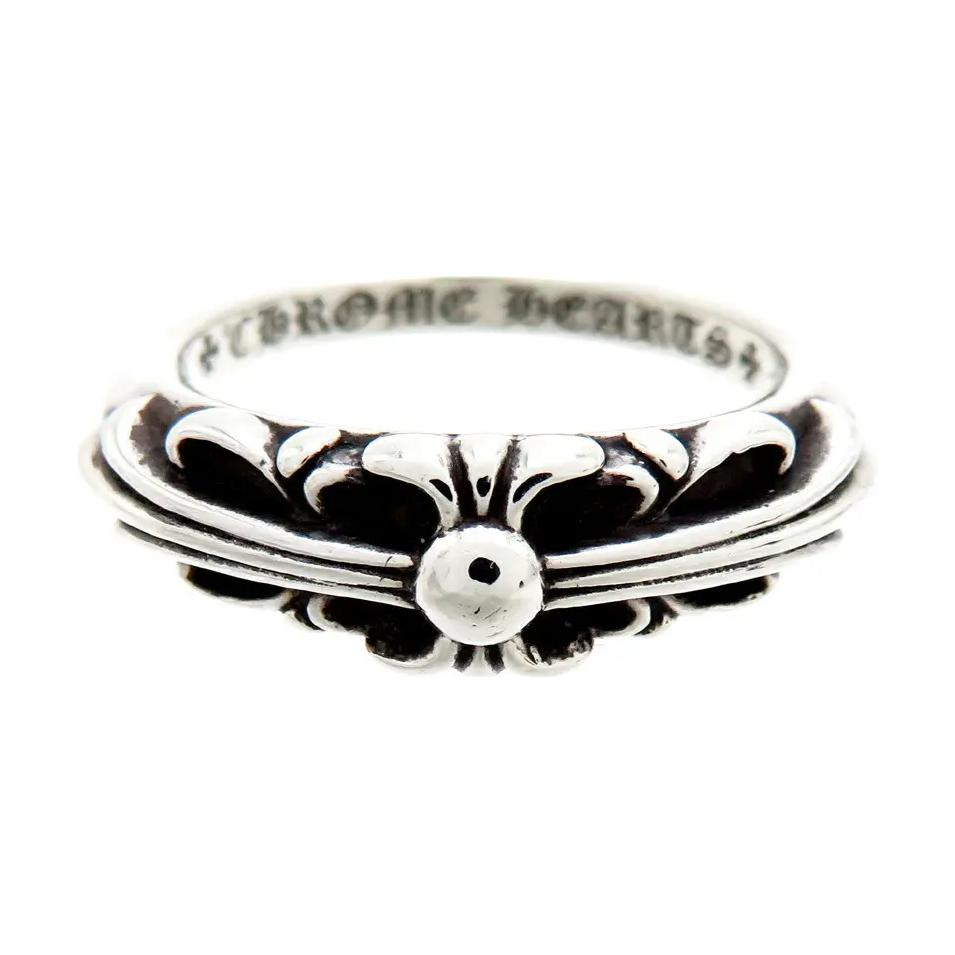 Purchase (W) 크롬하츠 각인 로고 메탈 반지 실버 쥬얼리 ch-bb-f1