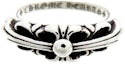 Purchase (Women) Chrome Hearts Engraved Logo Metal Ring Silver Jewelry ch-bb-f1