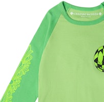 (W) Chrome Hearts FW22 Camiseta Manga Larga Verde con Estampado Graffiti Raglán CH-202302454 Cheap (W) Chrome Hearts FW22 Camiseta Manga Larga Verde con Estampado Graffiti Raglán CH-202302454