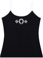(Women) Chrome Hearts FW23 Black Tank Top with Logo Sanskrit Print. CH-2023055075 (Women) Chrome Hearts FW23 Black Tank Top with Logo Sanskrit Print. CH-2023055075