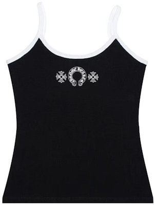 (W) Chrome Hearts FW23 Camiseta Negra sin Mangas con Logo e Impresión en Sánscrito. CH-2023055075 Order (W) Chrome Hearts FW23 Camiseta Negra sin Mangas con Logo e Impresión en Sánscrito. CH-2023055075