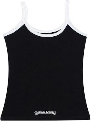 (W) Chrome Hearts FW23 Camiseta Negra sin Mangas con Logo e Impresión en Sánscrito. CH-2023055075 Lookbook (W) Chrome Hearts FW23 Camiseta Negra sin Mangas con Logo e Impresión en Sánscrito. CH-2023055075