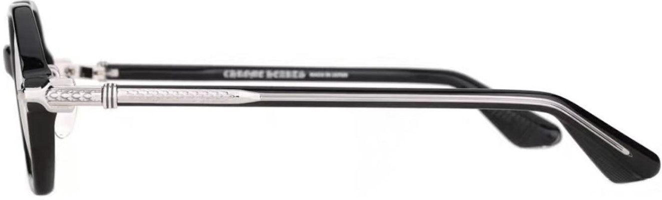 (W) Gafas Ópticas Irregulares Negras Marco Plateado 925 Chrome Hearts para Mujer CLITCO-A Shop (W) Gafas Ópticas Irregulares Negras Marco Plateado 925 Chrome Hearts para Mujer CLITCO-A