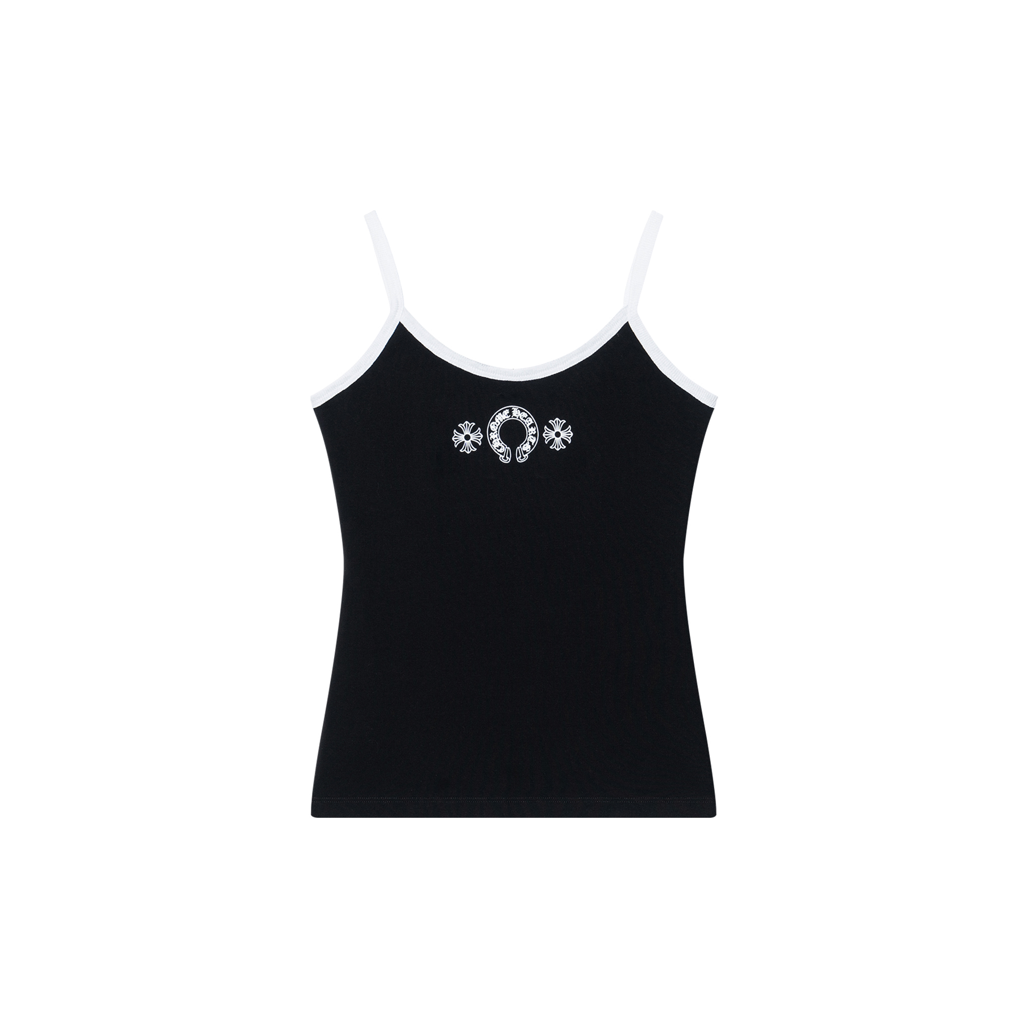 (Women) Chrome Hearts Logo Graphic Tank Top  Black CH-2023079