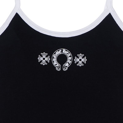 (W) クロムハーツ ロゴ グラフィック タンクトップ ブラック CH-2023079 Sizing (W) クロムハーツ ロゴ グラフィック タンクトップ ブラック CH-2023079