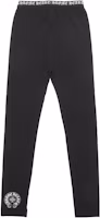 Order (Women) Chrome Hearts Scrip Logo Stretch Waist Leggings Black CH-103