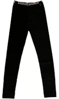 Purchase (Women) Chrome Hearts Scrip Logo Stretch Waist Leggings Black CH-103