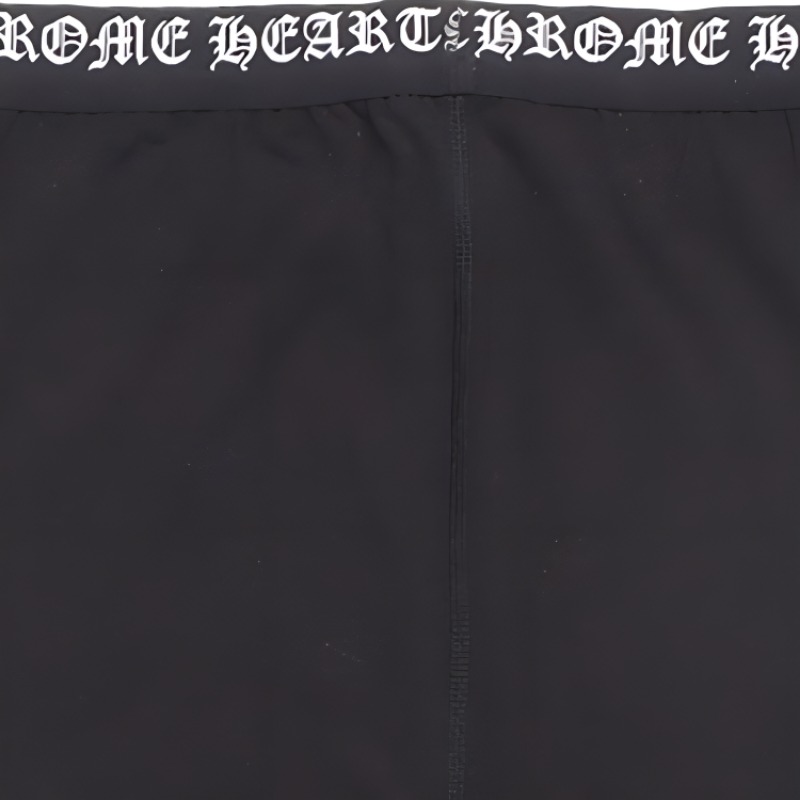 Cheap (W) Chrome Hearts Celana Legging Logo Scrip Pinggang Elastis Hitam CH-103