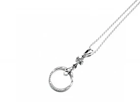 Order (W) Chrome Hearts 銀色十字架吊墜項鍊 黑色 CH-ZL-01