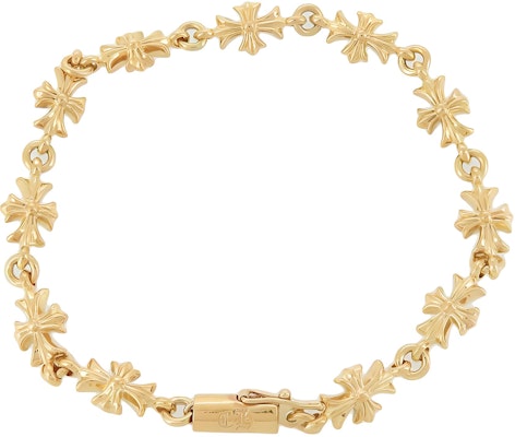 (Women) Chrome Hearts Solid 22K Gold Cutout Bracelet - Gold Accessory 200033467 Buy (Women) Chrome Hearts Solid 22K Gold Cutout Bracelet - Gold Accessory 200033467