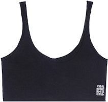 (Women) Chrome Hearts SS22 Black Slim Fit Tank Top with Logo Embroidery. CH-072513 (Women) Chrome Hearts SS22 Black Slim Fit Tank Top with Logo Embroidery. CH-072513