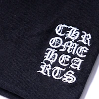 Sizing (W) Chrome Hearts SS22 黑色修身刺繡標誌無袖上衣。 CH-072513