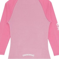 (W) クロムハーツ SS22 ピンク ラグラン 3/4スリーブ スリムフィット Tシャツ レディース. CH-061805 Sizing (W) クロムハーツ SS22 ピンク ラグラン 3/4スリーブ スリムフィット Tシャツ レディース. CH-061805