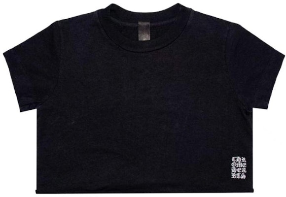 (W) Chrome Hearts SS23 Camiseta Negra con Logo Estampado Crewneck CH-035043889 Order (W) Chrome Hearts SS23 Camiseta Negra con Logo Estampado Crewneck CH-035043889