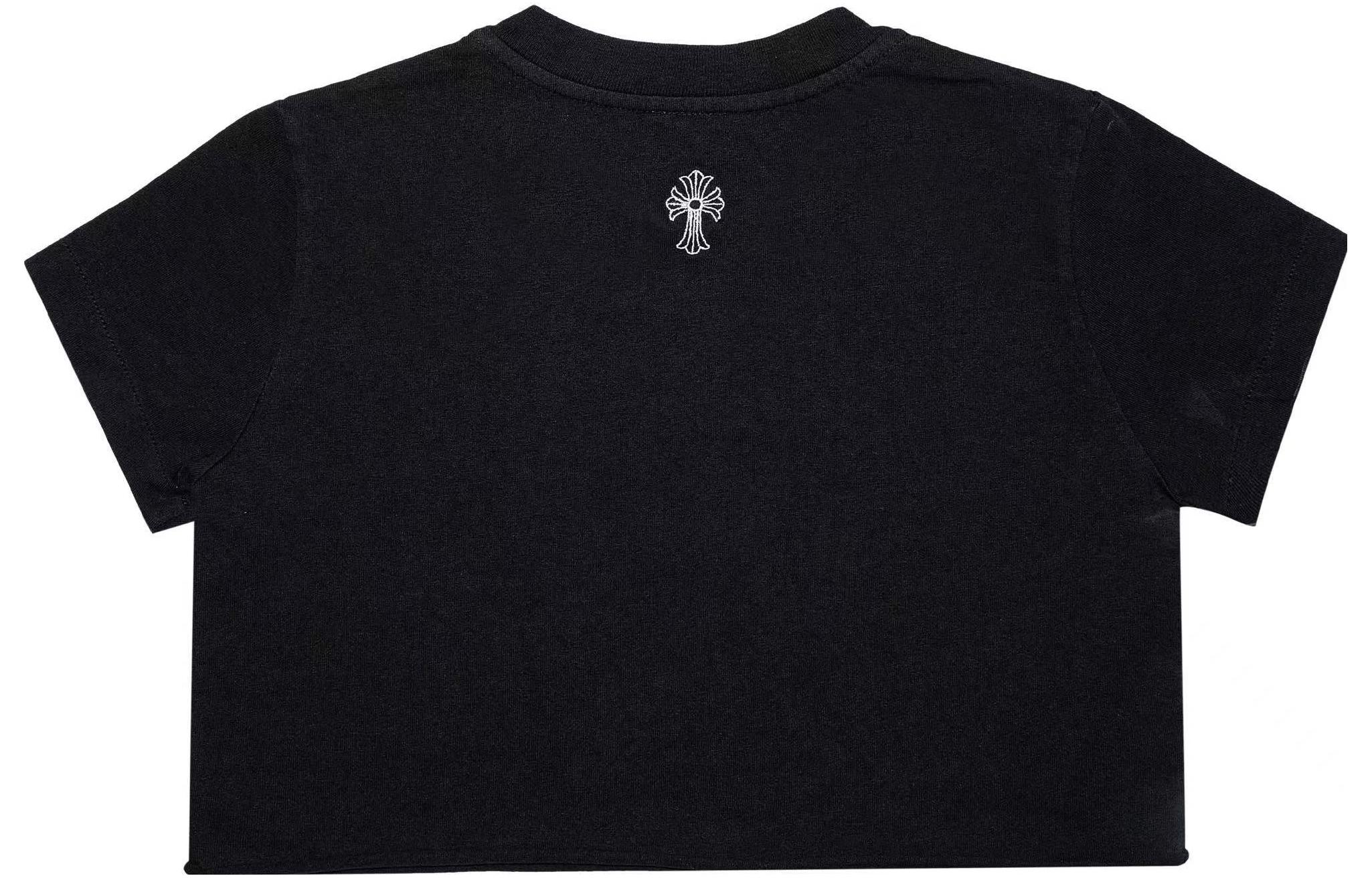 Lookbook (W) Chrome Hearts SS23 Camiseta Negra con Logo Estampado Crewneck CH-035043889