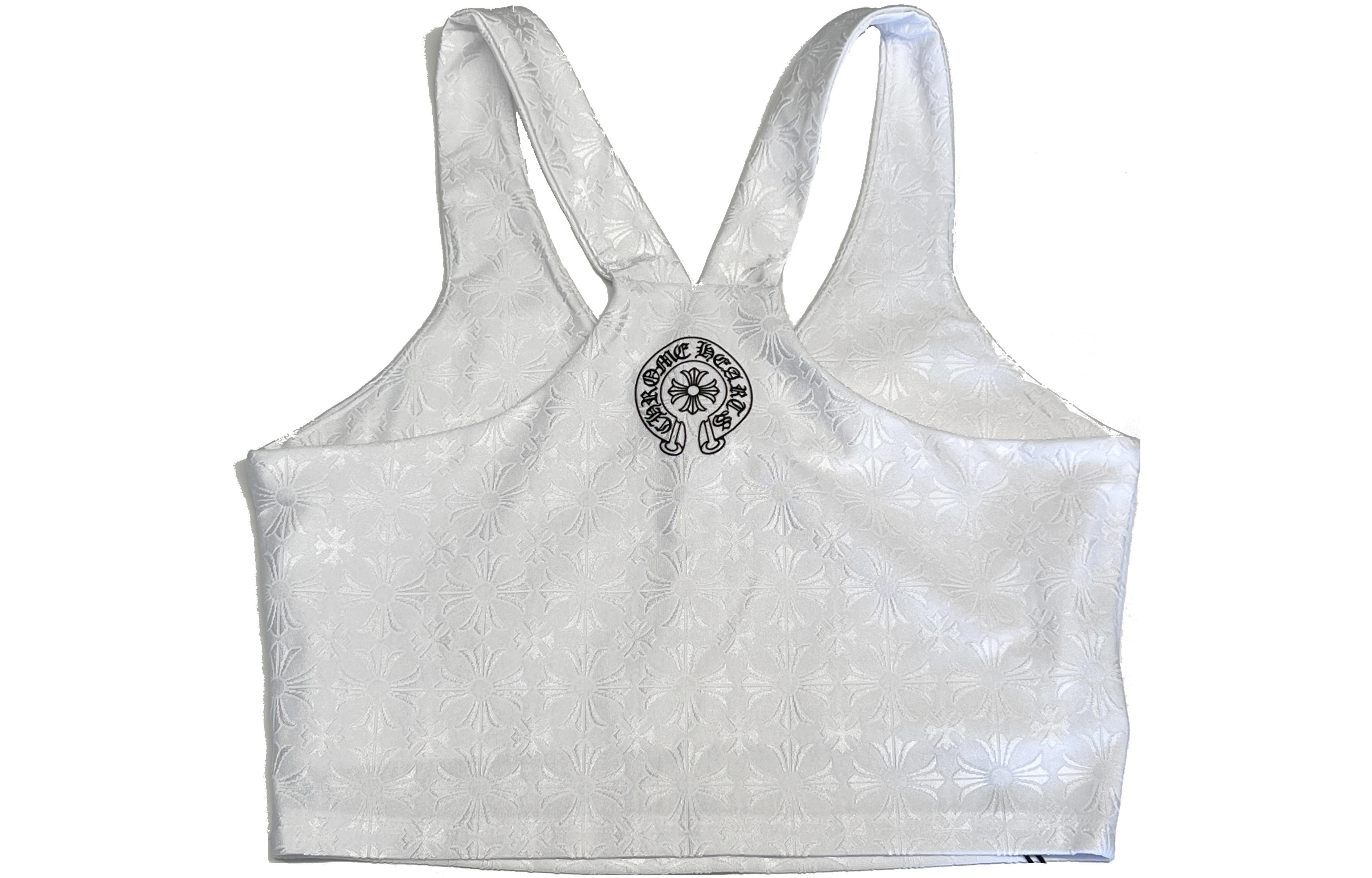 Order (W) Chrome Hearts SS23 Tank Top Putih Jacquard Tennis Fashion Trendy. CH-036066344