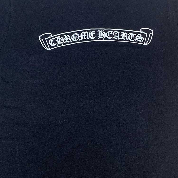 Details for (Women) Chrome Hearts SS23 Scroll Horseshoe Cross Print Tee 202308071