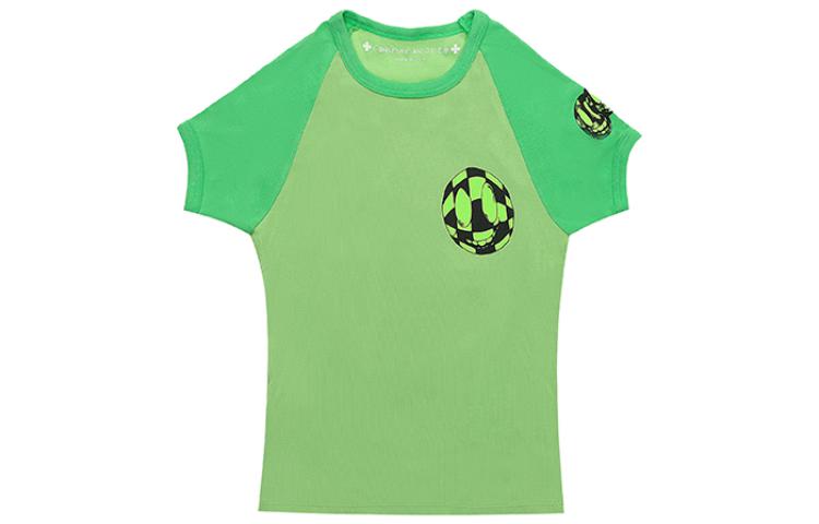 Lookbook (W) 크롬하츠 SS23 축구 그래픽 그린 반팔 티셔츠 CH-202312092