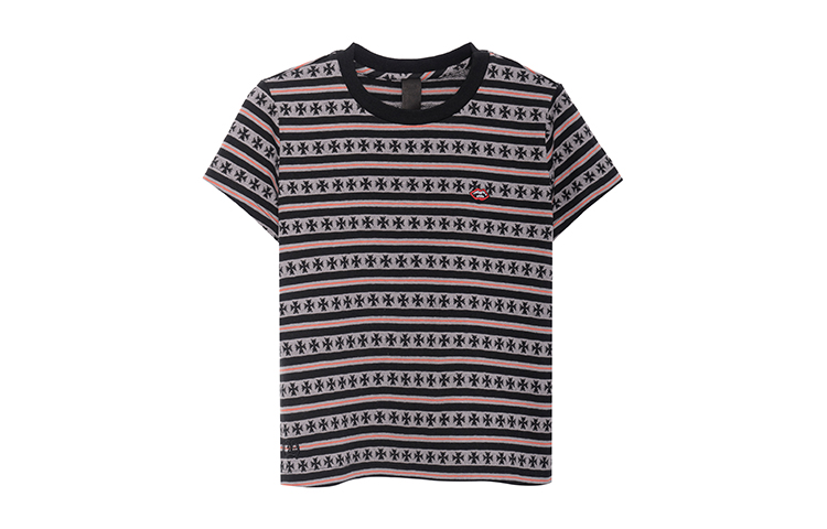 (Women) Chrome Hearts SS23 Striped Logo Print Crewneck T-Shirt Grey () CH-036003369 圖 2