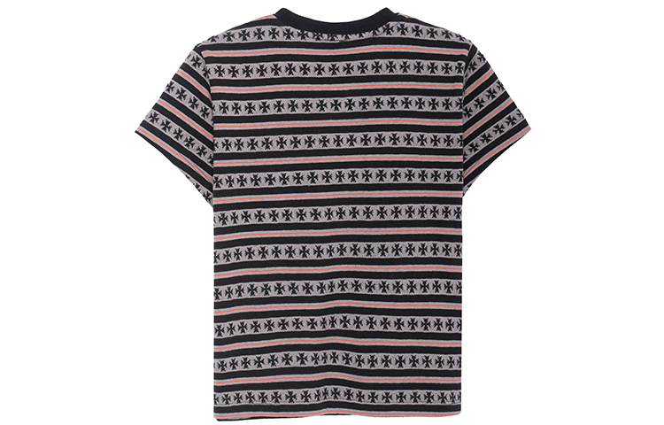 (Women) Chrome Hearts SS23 Striped Logo Print Crewneck T-Shirt Grey () CH-036003369 圖 3