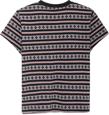 (W) Chrome Hearts SS23 條紋標誌印花灰色圓領T恤 CH-036003369 Lookbook (W) Chrome Hearts SS23 條紋標誌印花灰色圓領T恤 CH-036003369