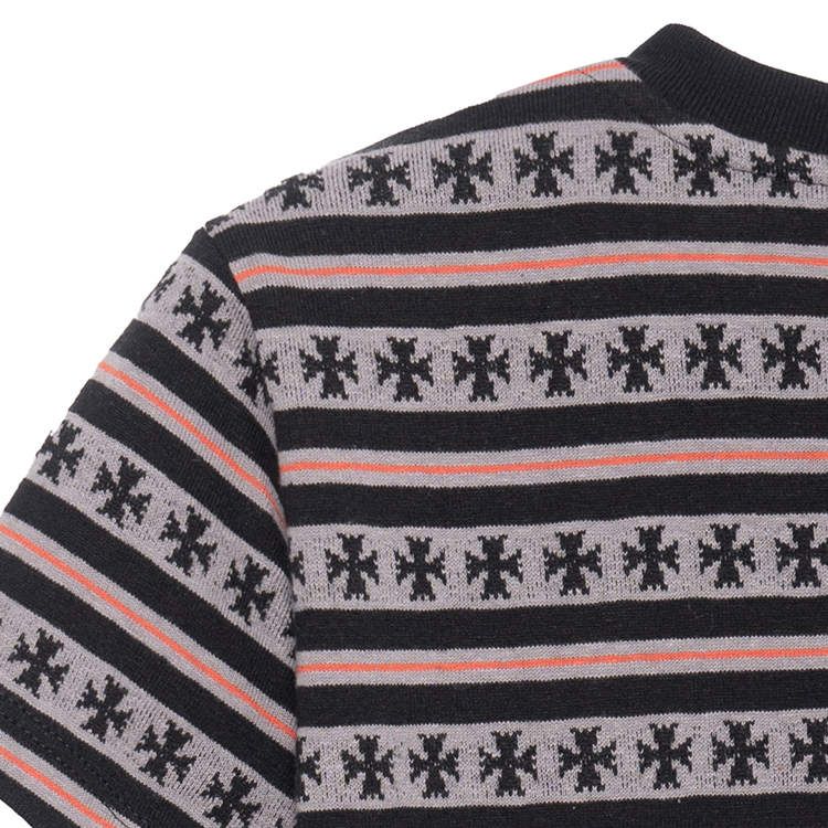 (Women) Chrome Hearts SS23 Striped Logo Print Crewneck T-Shirt Grey () CH-036003369 圖 4