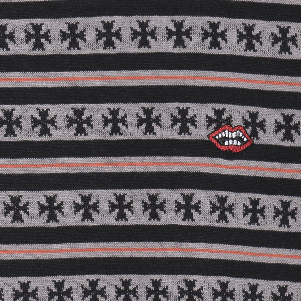 (Women) Chrome Hearts SS23 Striped Logo Print Crewneck T-Shirt Grey () CH-036003369 圖 6