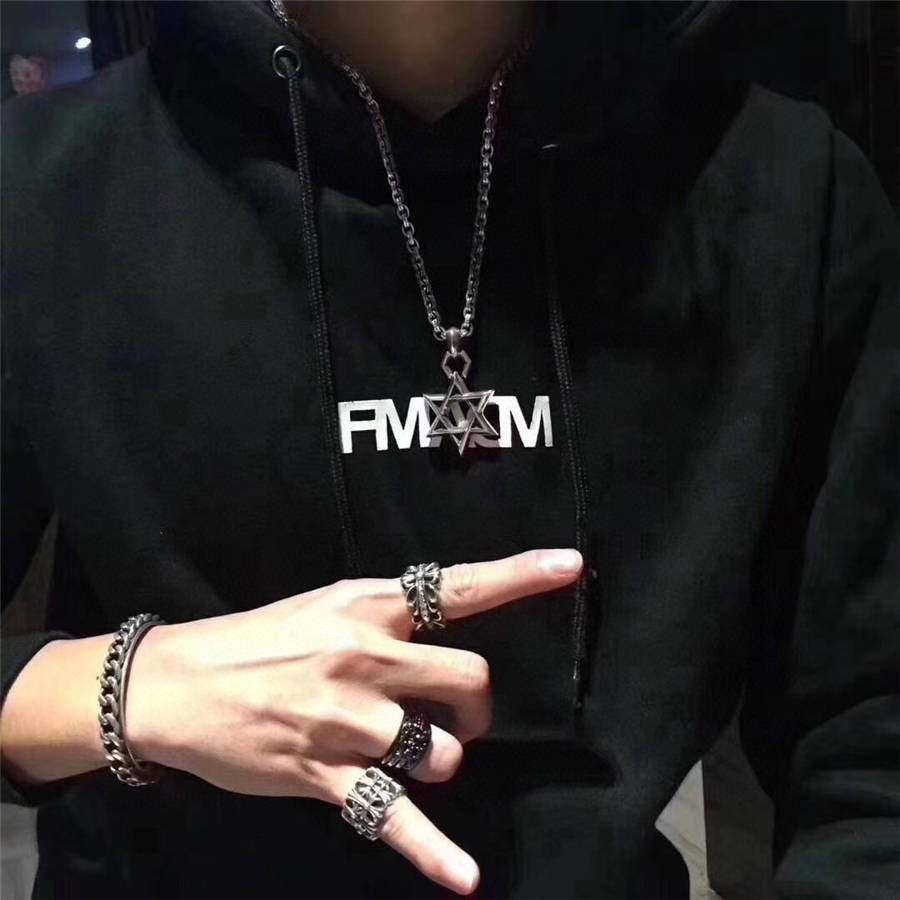 Purchase (W) Collar Chrome Hearts Estrella de David Plata 925. CH-DZ-835