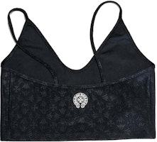 (Women) Chrome Hearts Tennis Series Solid Black Horseshoe Print Crop Tank Top Women. CH-033034009 (Women) Chrome Hearts Tennis Series Solid Black Horseshoe Print Crop Tank Top Women. CH-033034009