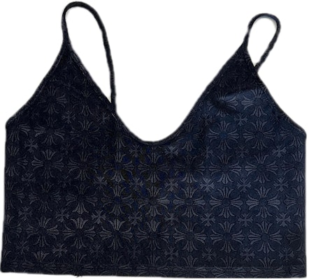 (Women) Chrome Hearts Tennis Series Solid Black Horseshoe Print Crop Tank Top Women. CH-033034009 Lookbook (Women) Chrome Hearts Tennis Series Solid Black Horseshoe Print Crop Tank Top Women. CH-033034009