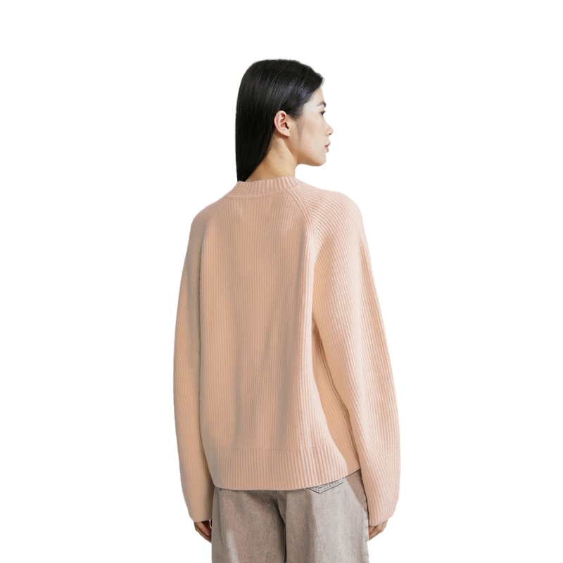 Purchase (Women) CK/Calvin Klein  Solid Color Knit Pullover Crewneck Sweater with Logo. J223409