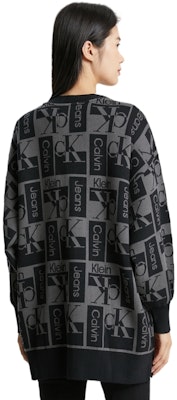 (Women) CK/Calvin Klein V-Neck Button Sweater Knit Top - Space Black J222311BEH Purchase (Women) CK/Calvin Klein V-Neck Button Sweater Knit Top - Space Black J222311BEH